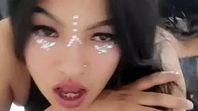 Brunette Enjoys Pussy Licking And Deepthroat Swallowing