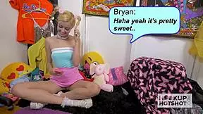 Super cute teen engages in rough online hookup