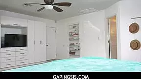 Gapingsis - stepsister fucks stepbrother without permission - pov creampie blowjob big ass fucking