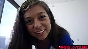 Step Bro Fucks Shane Blair's Wet Hairless Pussy!