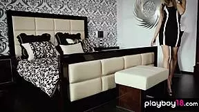 Wow! Blondie Vicky Rips Clothes To Show Tight Body After Hours!