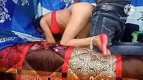 Indian Desi Ragini Bhabhi Rough Fucked by Devar with Dildo and Big Ass Bent Over