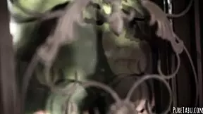 Two shaved teen stepdaughters explore a steamy threesome with their stepfather