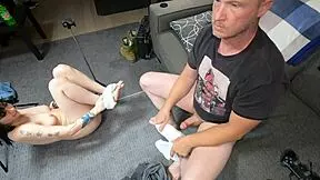 Scarlett Johnson Delivers an Intense Footjob in Her Main Fetish Scene Number One.