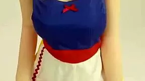 Teen Adele's naughty sex doll fun