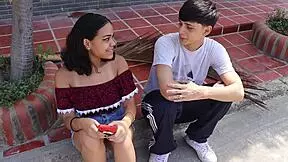 Invitation To Brunette Neighbor Valentina Home Without Boyfriend - Why So Lonely On Street?