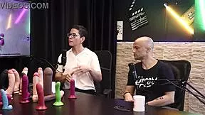 Explore diverse toys and lingerie with Eilani Quina and Victor Luciano in sheer red compilation 😏