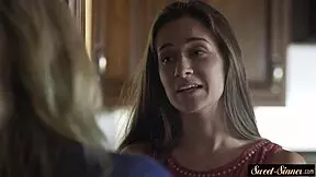 The lovely stepsister loves foot play and hard fucking