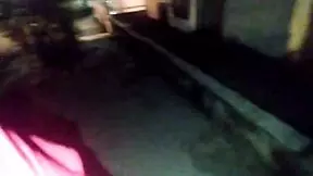 Cheating Girlfriend's Secret Outdoor Fuck with Friend on Town Bridge