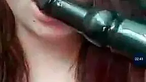 Watch the sexy girl touch her big tits