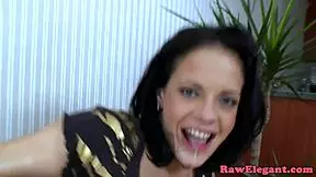 Petite euro gets assfucked by thick black cock