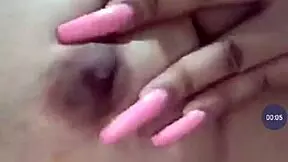 Watch the sexy girl touch her big tits