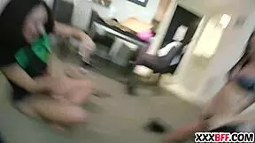 Party Turns Into Wild Fuck Fest With Teens And Big Cocks.