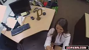 I'm giving this pretty chick a fat cock to fuck her pussy, with some blowjob too.