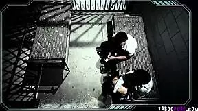 Blonde Teen Blows And Fucks Stranger In Prison!