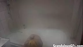 My hot teen 18+ exgirlfriend naked in the shower with shaved boobs! 😍