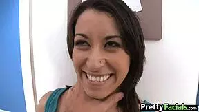 Jessi Foster's hot Latina facial cumshot