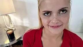 madison hart, cute blonde teen 18+, handles huge cock expertly