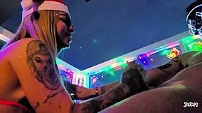 Our Sexy Christmas Gift Was A Sloppy Blowjob Leading To Cumshot And Squirting