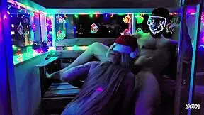 Our Sexy Christmas Gift Was A Sloppy Blowjob Leading To Cumshot And Squirting