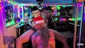 Our Sexy Christmas Gift Was A Sloppy Blowjob Leading To Cumshot And Squirting