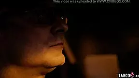 I-I submit to two horny men in threesome with blowjob and stockings, oh god