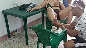 Homemade Neighbor Convinces Skinny Milf for Big Cock Doggystyle and Cum