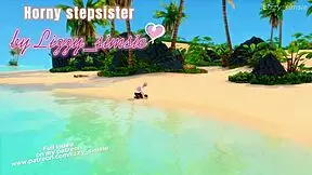 blonde stepsister in sims 4 3d animation