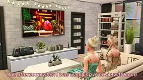 blonde stepsister in sims 4 3d animation