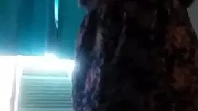 brunette teen gets naked and shows her ass