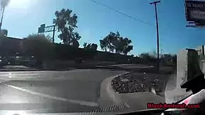 take this big black cock, redhead teen, he groans