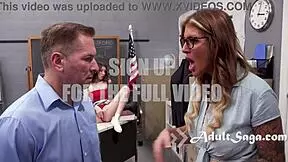 Milf catches colleague fucking student and joins the 3some! 😏