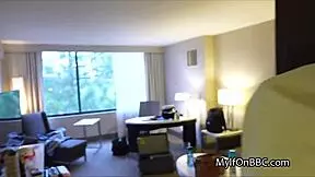 i surprised them with a bbc foursome in the hotel room with hot blondes