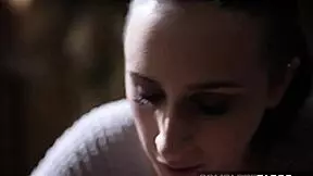 fingering taboo stepdaughter's pussy till she cums