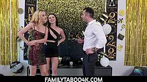 Stepdad Brock Cooper Saves New Year's Eve With Liz Jordan And Jazmin Luv!