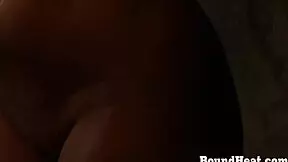 Why is this submissive lesbian slave bound and getting whipped by her mistress?