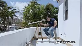 neon bikini black teen 18+ bouncing on thick dick