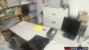 Teen caught shoplifting, and her stepmom is called to the store