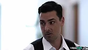 Arietta Adams Swallow Stepfather Ryan Drillers Cum Arietta Offers To Show Gavin Just How Much She Admires Him Arietta Takes Out His Cock And Blows Him Which Leads To Sex In The Entranceway