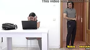 Eighteen-year-old doll-like stepsister gets her ass licked and fucked hard