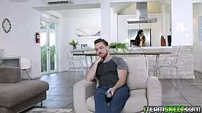 Does brunette claire black ride the stud's cock for a creampie joy ride?