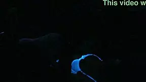 Scarlett Johnson engages in intense blacklight sex under the main lights.