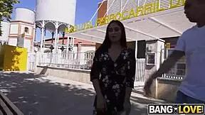 Having anal in public with Ginebra Bellucci, petite amateur