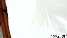 why does this petite teen give rough blowjob and get her pussy fucked hard in pov couple hardcore