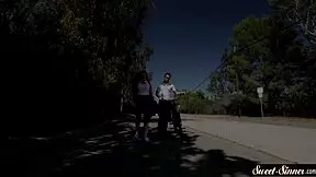 small tits teen pussy licked by stepdad