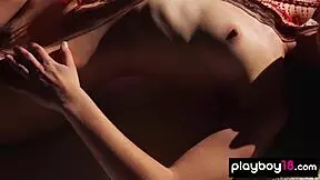 Playboy18 Com - Skinny All Natural Elena Generi Showing Her Tiny 18+ Boobs and Her Hairy Pussy