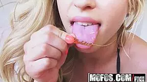 Mofos Perverts On Patrol Feature Goldie in Bangin Blonde Latina Teen Cumshot Group Scene