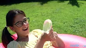 Sara asks, want to fuck in the bathtub bubbles?