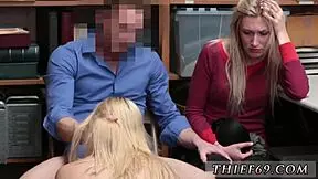 hey, boss in uniform fingers teen's asshole fast