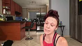 oh, slut degrades her fagot boyfriend in cuckold pov with dirty talk and cum on face